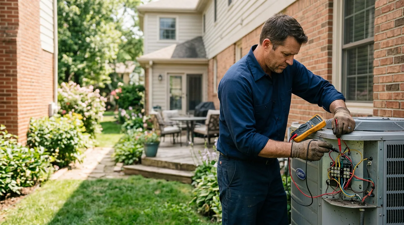 HVAC technician working near Hurley, WI